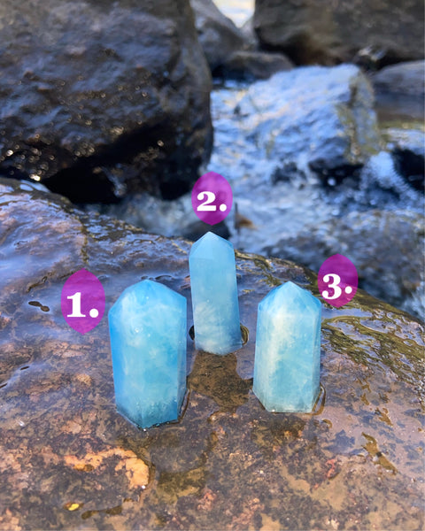 Aquamarine Mini Towers