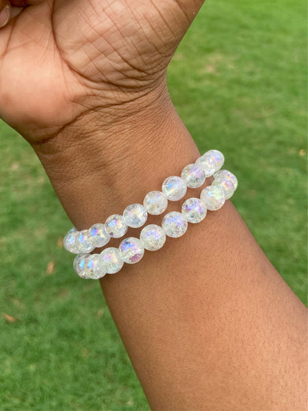 Crackled Angel Aura Quartz Bracelet (8 mm)