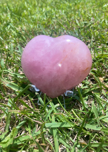 Saturated Rose Quartz Heart