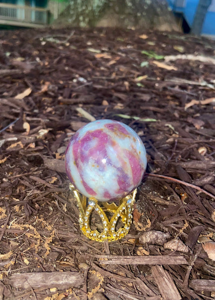 Pink Tourmaline sphere