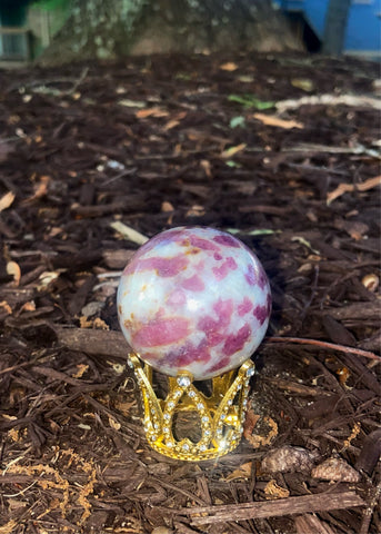 Pink Tourmaline sphere