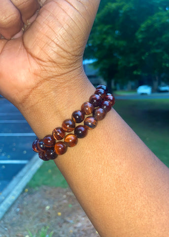 Red Tiger’s Eye Bracelet (8 mm)